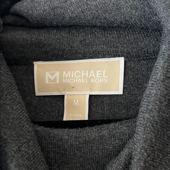 Michael Kors Black Cowl Neck Sweater with Shoulder Zips - Picture 5 of 8